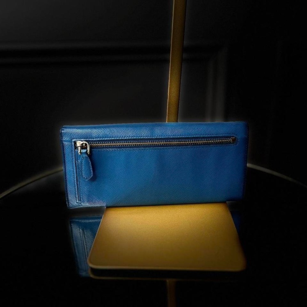Blue Prada Wallet - Picture 3 of 6